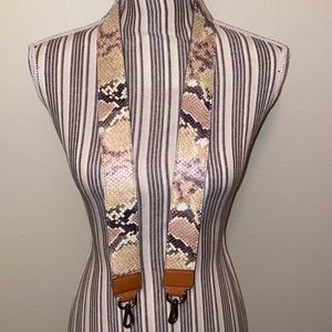 Madewell snakeskin shoulder strap ONLY